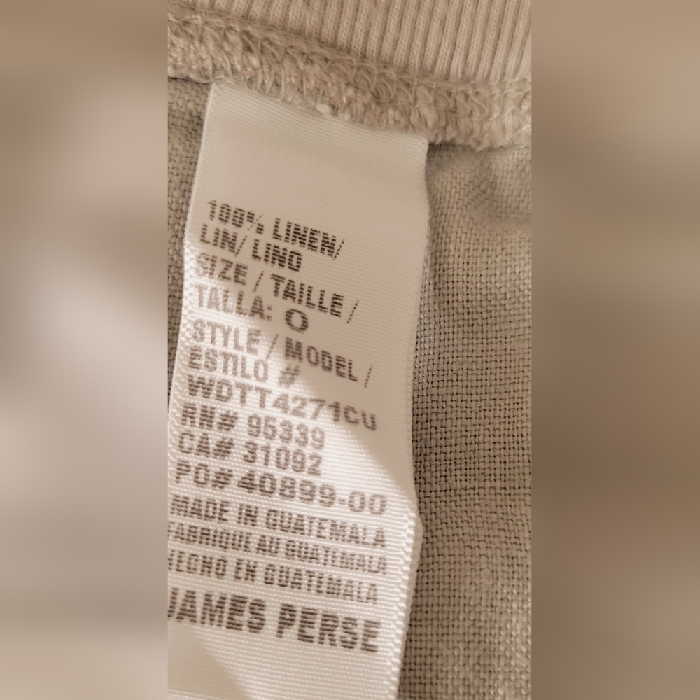 James Perse Drawstring Linen Shorts - Picture 3 of 4